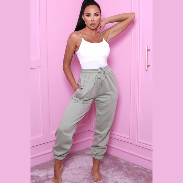 Sage Cuffed Joggers - Lizzie
