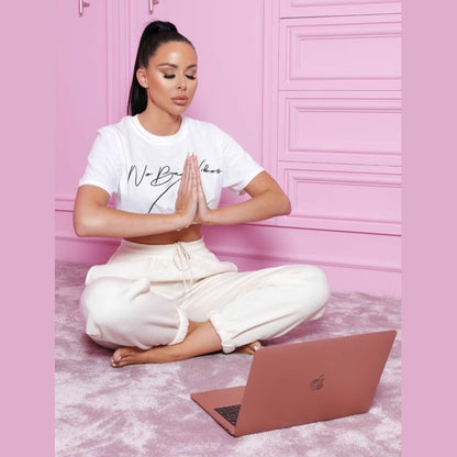 Cream Cuffed Joggers - Lizzie