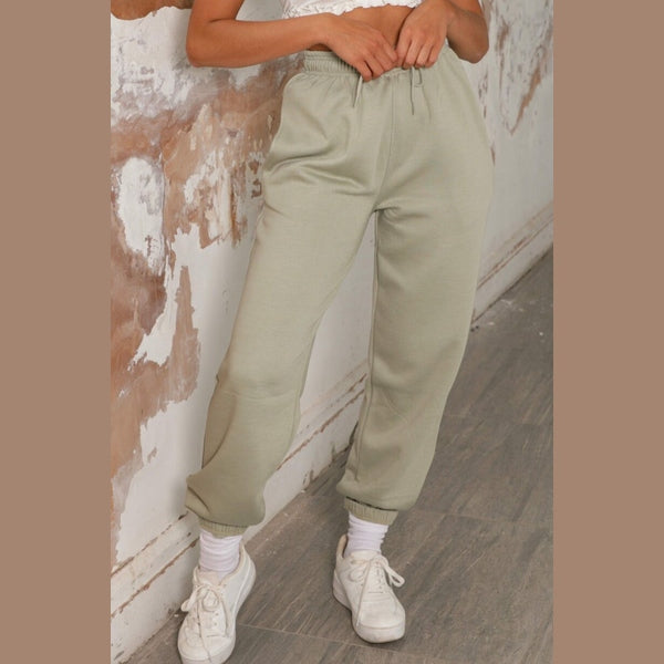Sage Cuffed Joggers - Lizzie