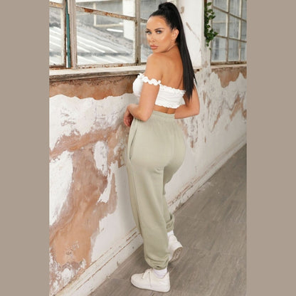 Sage Cuffed Joggers - Lizzie