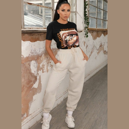 Sand Cuffed Joggers - Lizzie