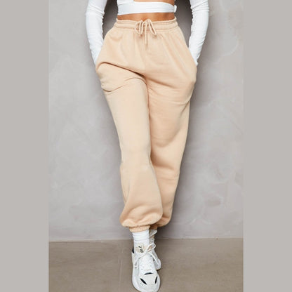 Stone Cuffed Joggers - Lizzie