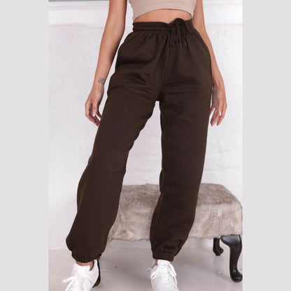 Chocolate Cuffed Joggers - Lizzie